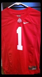 Boys #1red nike Ohio state Jersey
